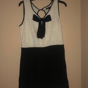 Black and white romper